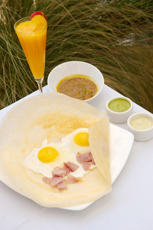 A modern take on a dosa. Photo by Chris Schmauch.
