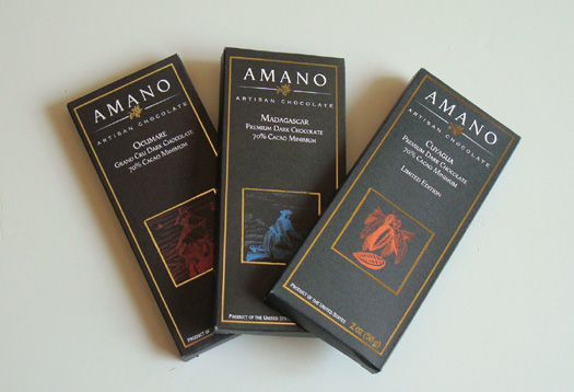 Amano chocolate bars Amano chocolate bars