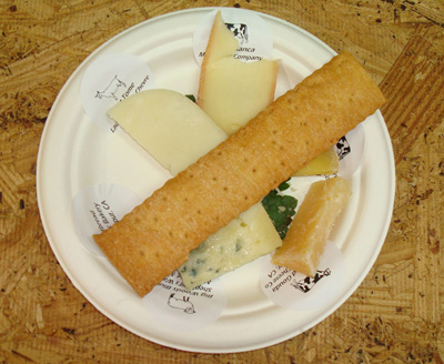 A sampling from the cheese pavilion.