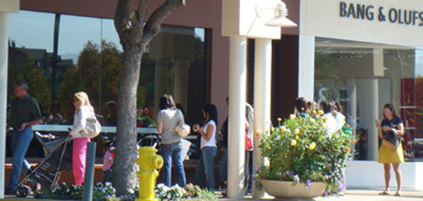 Waiting in line for cupcakes at Sprinkles