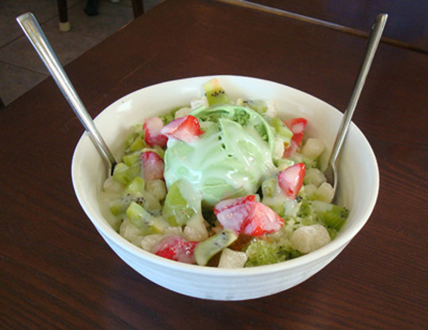 Save room for a big helping of green tea shave ice Save room for a big helping of green tea shave ice