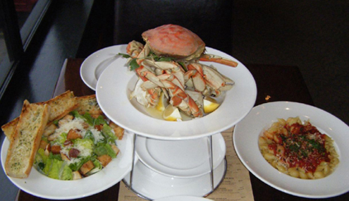 Bistro Boudin's crab extravaganza. (Photo courtesy of Bistro Boudin) Bistro Boudin's crab extravaganza. (Photo courtesy of Bistro Boudin)