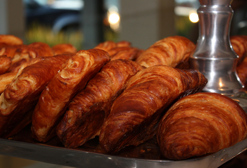 Flaky, buttery croissants at the new Mayfield Bakery & Cafe.