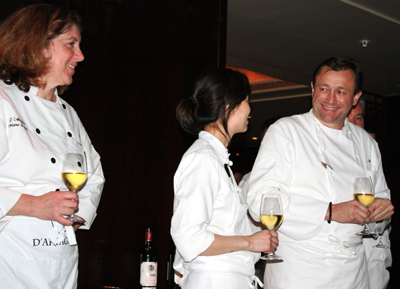 (Left to Right): Ariane Daguin, Jennie Lorenzo, and Laurent Manrique (Left to Right): Ariane Daguin, Jennie Lorenzo, and Laurent Manrique