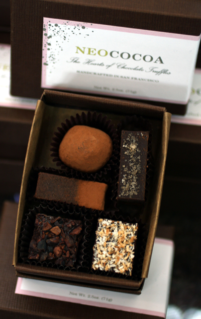 San Francisco's Neococoa truffles made with organic, fair trade, and local ingredients.