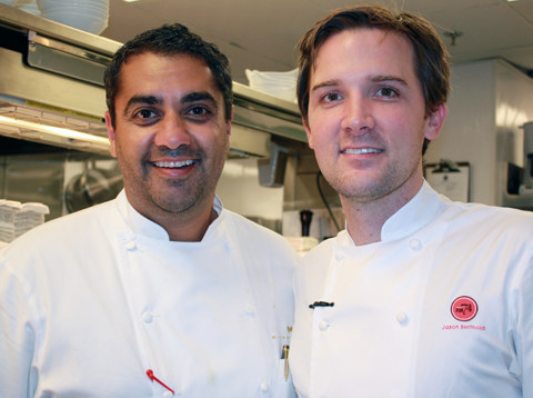 Chefs Michael Mina and Jason Berthold.