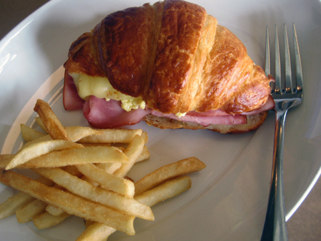 Buttery croissant sandwich at Mayfield Bakery & Cafe. (Photo courtesy of the restaurant)