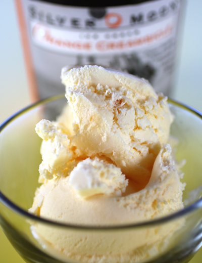 A big bowl of dreamy Orange Creamsicle ice cream.