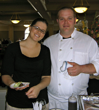 Chef Ross Hanson and his wife of Restaurant James Randall. (Photo courtesy of Laura Ness)