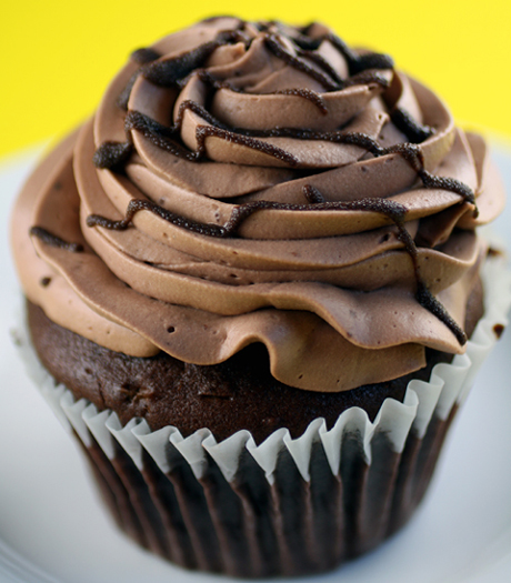 Chocolate cupcake with mocha cream from Sweet Passions cupcake kiosk.
