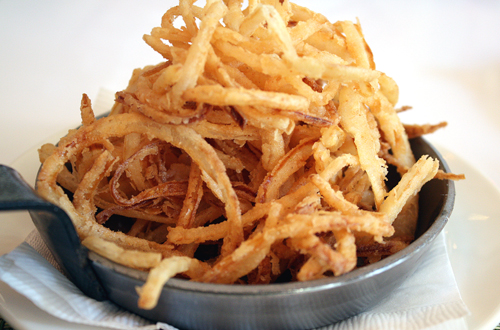 Bet you'll eat more than five onion strings at Five in Berkeley.