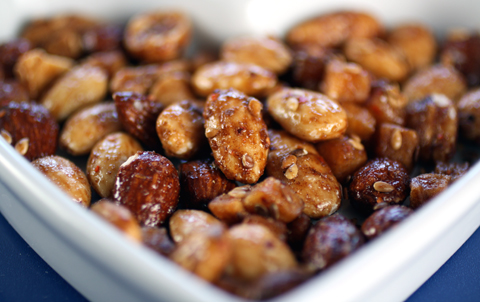 Almonds with apple, flax seeds, date, balsamic vinegar and red pepper. Almonds with apple, flax seeds, date, balsamic vinegar and red pepper.