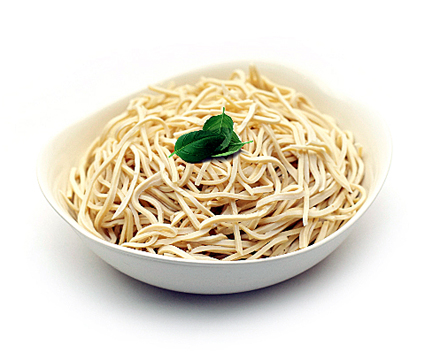 Noodles made of soy. (Photo courtesy of Hodo Soy Beanery) Noodles made of soy. (Photo courtesy of Hodo Soy Beanery)