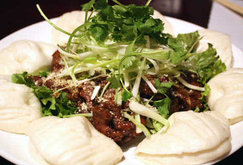 Lamb with steamed buns -- a dish I would go back for again and again.