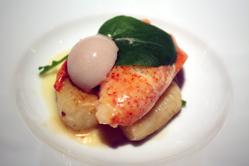 Tender lobster with fluffy gnocchi.