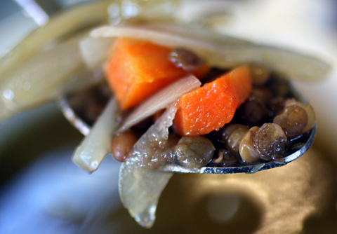 Vegan lentil soup. Vegan lentil soup.