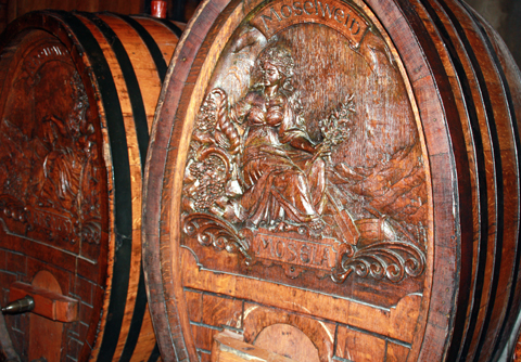 One-of-a-kind, hand-carved barrels.