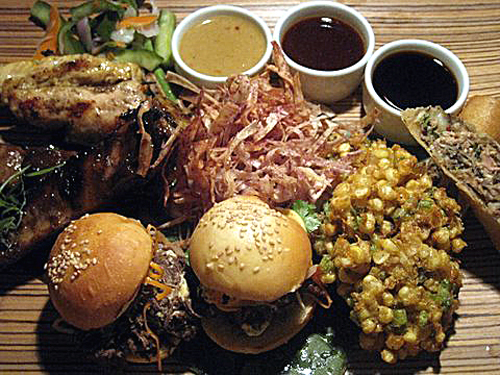 Not your father's pu-pu platter. (Photo courtesy of E&O Trading Co.) Not your father's pu-pu platter. (Photo courtesy of E&O Trading Co.)