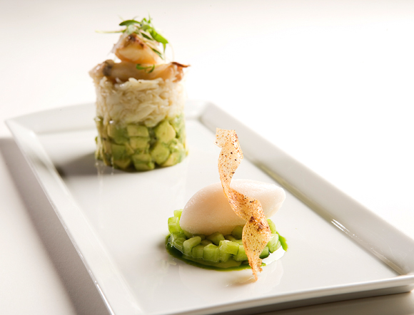 Dungeness crab salad with avocado at One Market Restaurant. (Photo courtesy of John A. Benson)