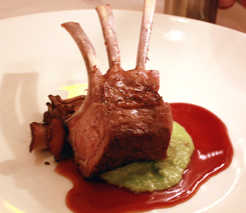 Nope, not rack of lamb, but rack of goat.