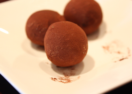 Ras el hanout chocolate truffles.