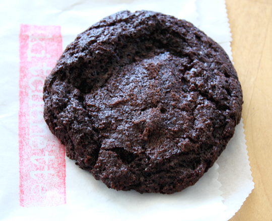 A homemade chocolate mint cookie ends things on a sweet note.