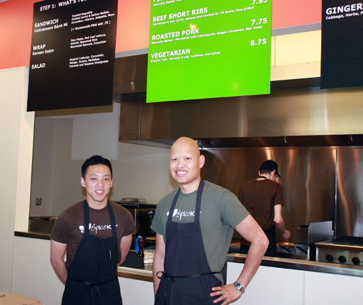 Fred Tang, right, and Will Pacio, left, of Spice Kit.
