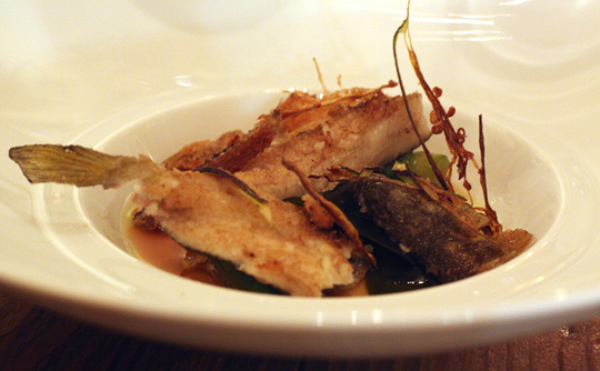 You can eat pretty much every bit of this small Japanese sweetfish. And we did.