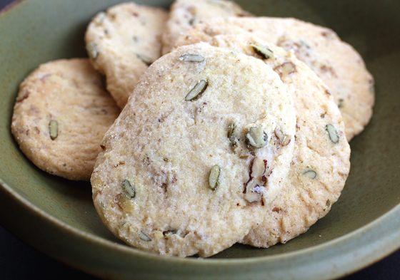 Buttery, nutty cookies.