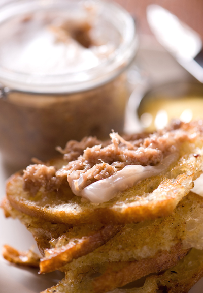 "Potted'' pig. Even the name entices, doesn't it? (Photo courtesy of Farmstead Restaurant) "Potted'' pig. Even the name entices, doesn't it? (Photo courtesy of Farmstead Restaurant)