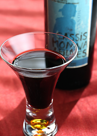 A Maderia-like wine made with black currants.