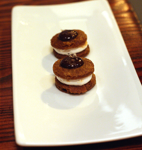 Tiny cookie sandwiches to send you off into the night.