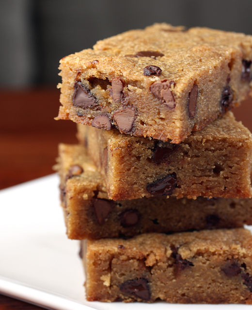 Brown sugar blondies made from the new Baked bakery's mix.