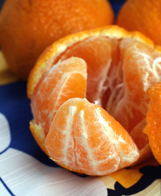 The luscious Sumo is a breeze to peel and bursting with super sweet juice.