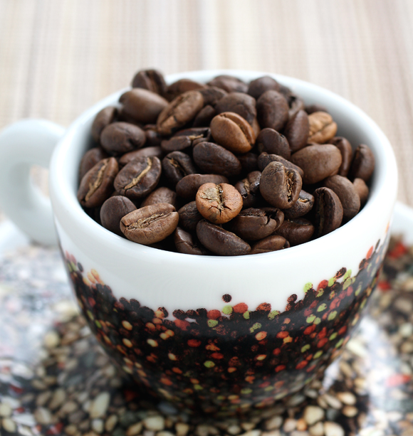 Coffee beans from the Aleta Wondo village of Ethiopia.