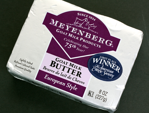 Creamy, wonderful goat butter.