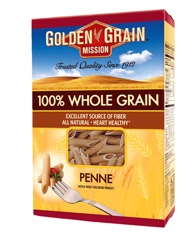 Golden Grain's new line of whole grain pastas. Golden Grain's new line of whole grain pastas.