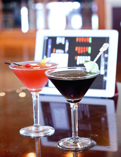 Cocktails to commemorate the rise and fall of the stock market. (Photo courtesy of the InterContinental Hotel) Cocktails to commemorate the rise and fall of the stock market. (Photo courtesy of the InterContinental Hotel)