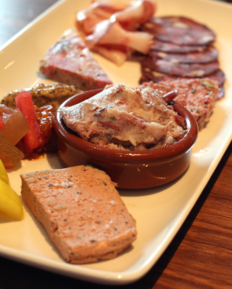 All of the charcuterie is made in-house.