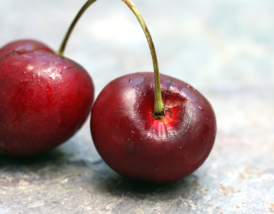 My original image of the cherries.