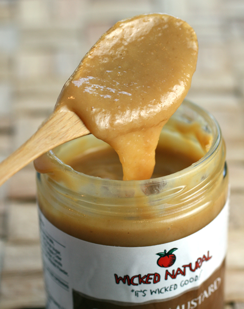 Caramel meets mustard in this great dip/spread.