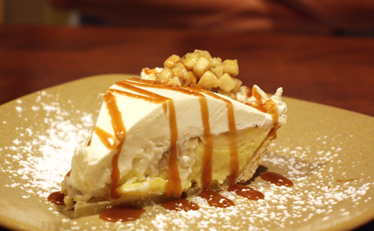 Oh my, oh my -- banana cream pie.
