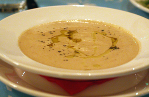 A soothing bowl of parsnip soup.
