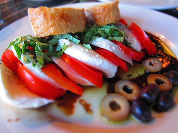 Caprese salad at Blue Line Pizza. (Photo courtesy of the restaurant)