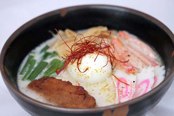 The signature "Ozumo'' ramen available at Ozumo in San Francisco at lunch on weekdays. (Photo courtesy of the restaurant)