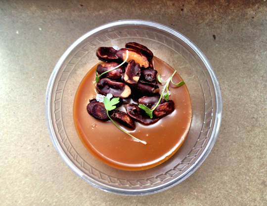 Creamy peanut butter mousse with bourbon caramel and chocolate-covered peanuts. (Photo courtesy of RN74)
