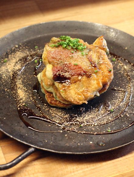 Guanciale pancakes you'll wish you could have every morning.