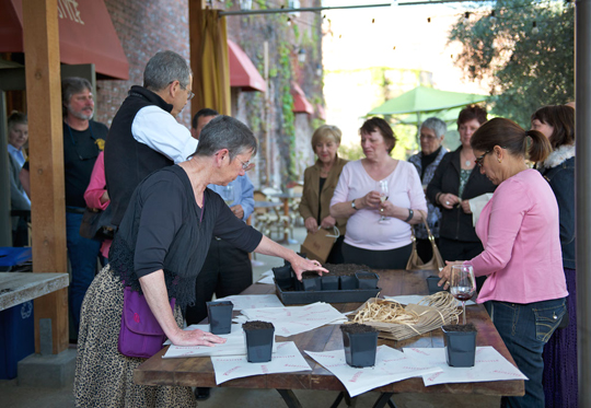 Peter Jacobsen, master organic famer for the French Laundry, taught a culinary gardening class at NapaStyle this spring. (Photo by Hilary Brodey) Peter Jacobsen, master organic famer for the French Laundry, taught a culinary gardening class at NapaStyle this spring. (Photo by Hilary Brodey)