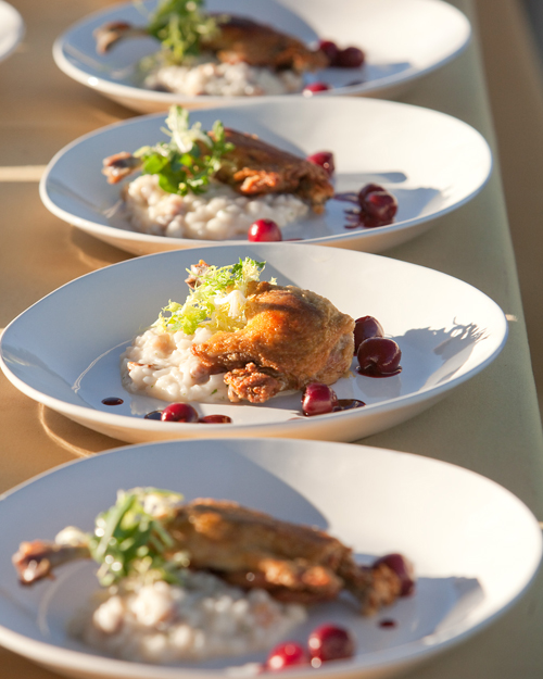 Scenes from the first "Chef's Summer Dinner'' in June in the Alexander Valley. (Photo courtesy of Richard Knapp)