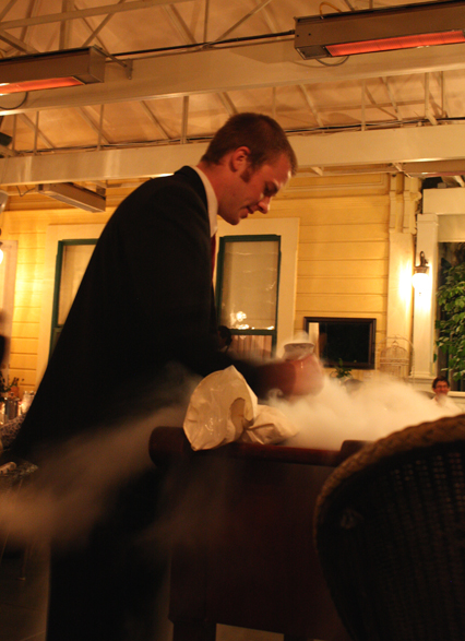 Are you ready for some liquid nitrogen ice cream made tableside?
